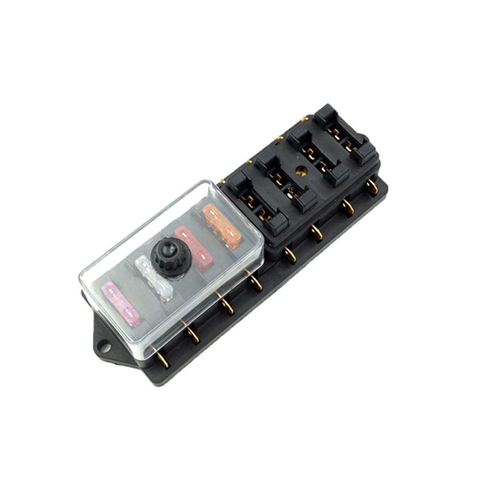 Boîte à fusibles multidirectionnelle 8 voies porte-fusible voiture