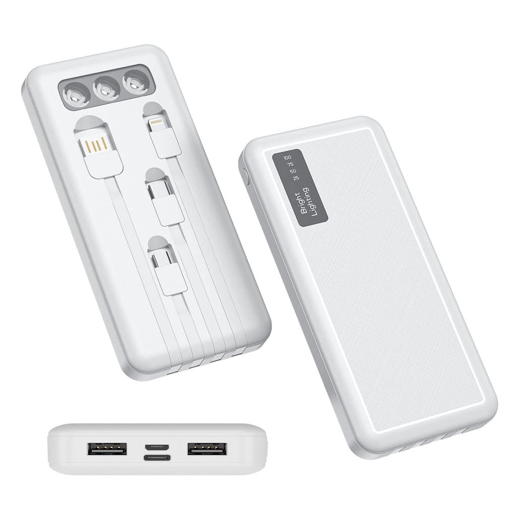 Power bank XCC soluciona falta de batería con seis salidas y cables integrados