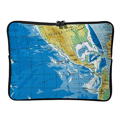 DKISEE Abstract Old World Neoprene Laptop Sleeve Case Waterproof Sleeve Case Cover Bag