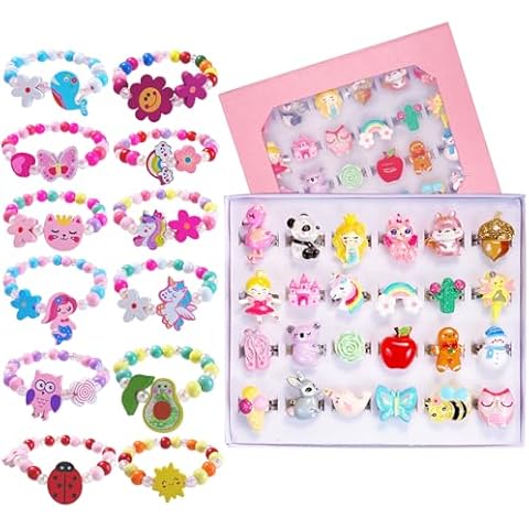 SIELEVIN 36 PCS Kids Jewelry for Girls Cover