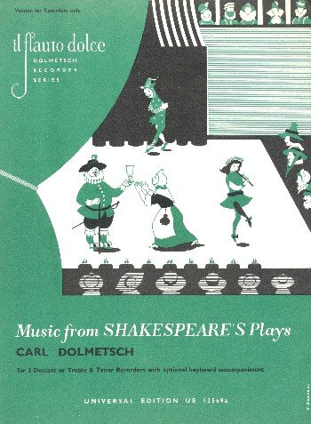 Universal Edition Diverse: Music From Shakespeare's Plays for 2 descant or treble and tenor recorders