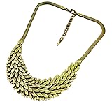Cute Gold Colored Movable and Adjustable Dragon Scale Necklace for Women, Men, Cosplay, Halloween, Comicon and more. Great Detailed Gold Dragon Necklace for Viking Costumes, House of Dragons, Targaryen Family Costumes, Dragon Queen Costumes and More. Great Daenerys Necklace for Halloween