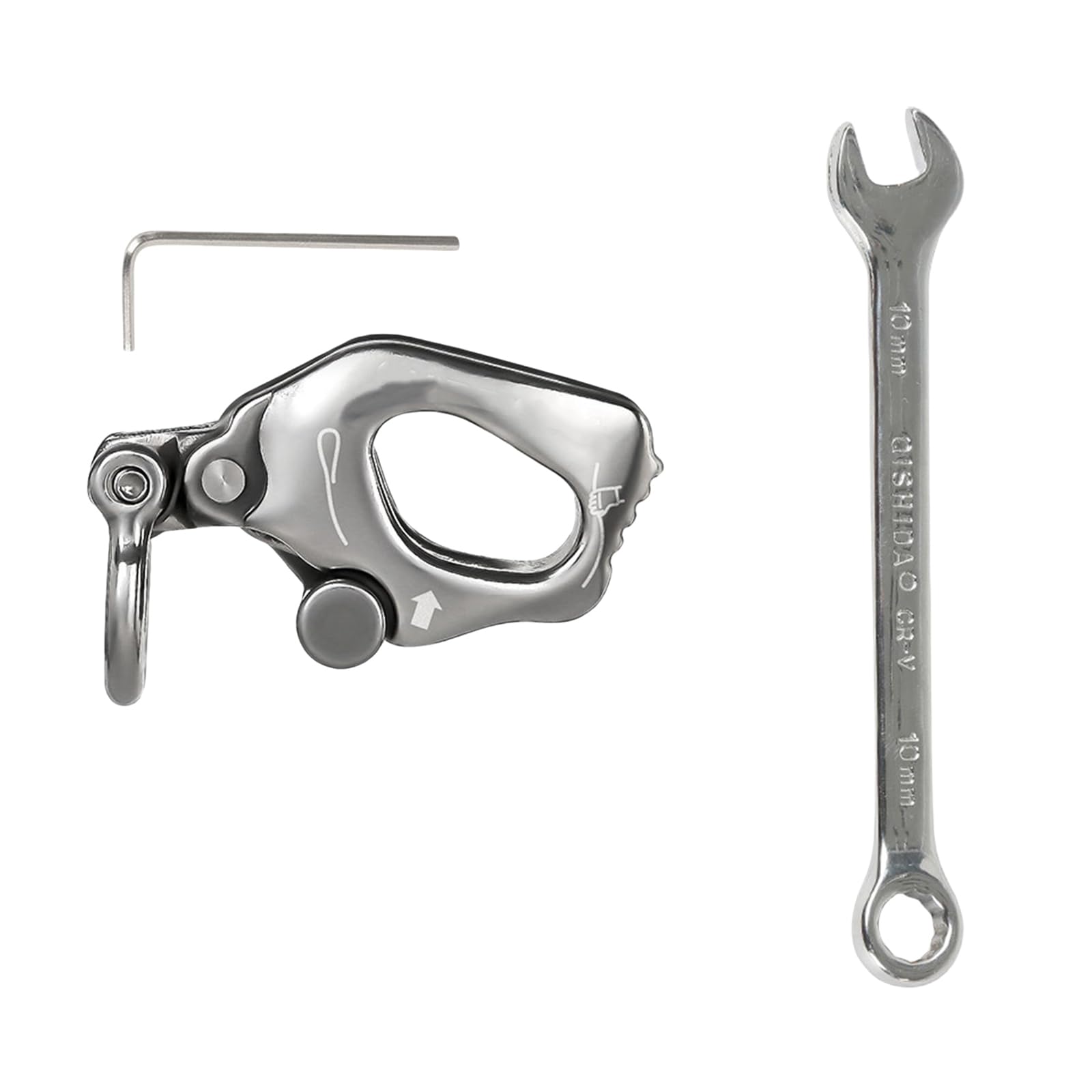 Shurhome Climbing Descender for Rock Climbing Rappelling Climbing Downhill Rappel Gear Downhill Equipment Rescuing Device