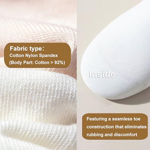 Image of Womens Ankle Socks Cotton No-Show Comfortable Low-Cut Liner Kraft Paper Gift Box