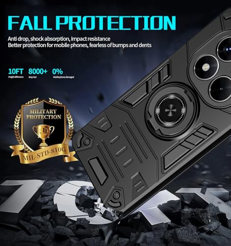 Coque Redmi Note 14 Pro antichoc blindée avec support POCO X7 double couche - 6