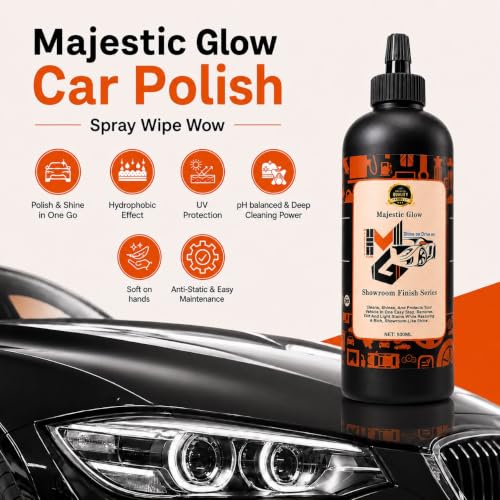 Image of Showroom Finish Series Car & Bike Polish 600ml | High Gloss Shine & Paint Protection | Water & Dust Repellent Formula | Easy Spray, Wipe & Buff | Suitable for Cars, Bikes & Scooters
