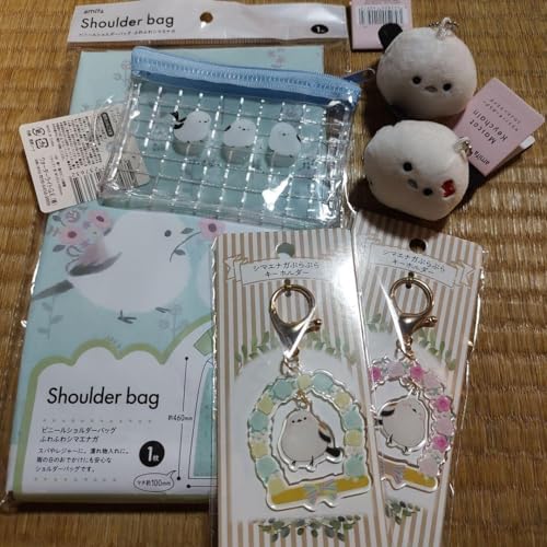 シマエナガのショルダーバッグとポーチセット - 製品詳細