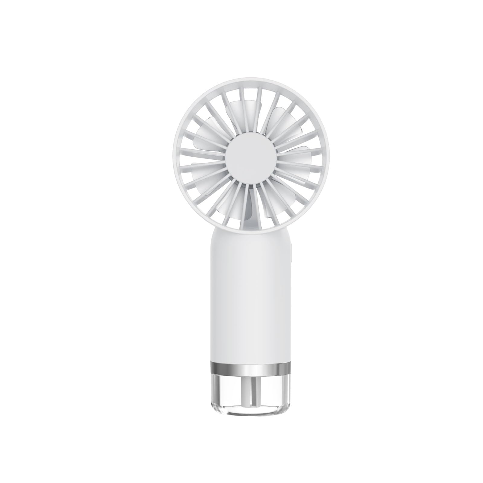 UDPOIUYT Hand Held Fan, 2-In-1 Handheld Humidifier Fan Mist Cooling Multicolor Travel Home Office(White)