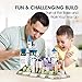CubicFun 3D LED Castle Puzzles for Adults and Kids, Germany Architectures Building Model Kits Toys Gifts for Women and Men, Multi-Color Lights Neuschwanstein Castle 128 Pieces