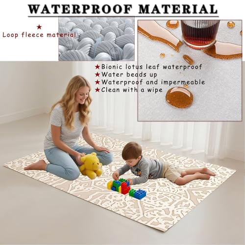 Tapis antidérapant géométrique 70x140cm pour sécuriser l'entrée - 3