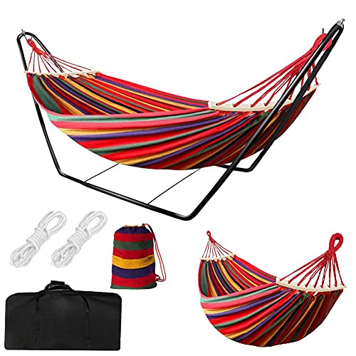 Amaca con Supporto, Metallo a Barre, Cotone