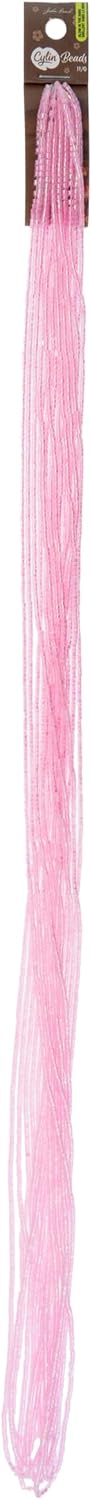 John Bead 23g Cylin Beads Pink Glow in Dark AB 11/0 Glass Cylindrical Seed Beads for Jewelry Bracelets Necklaces Earrings Making Embroidery