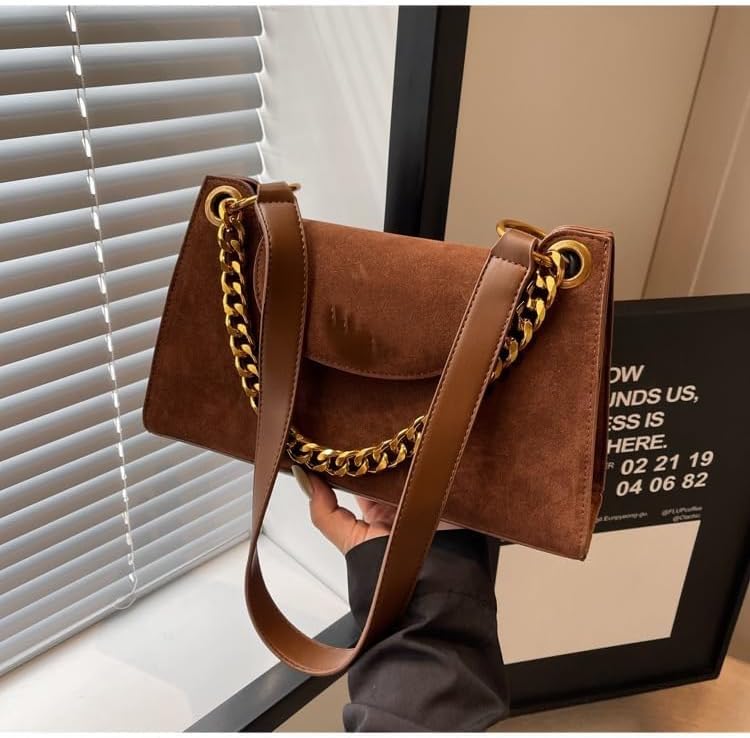 2025 New Retro fashion Medium Flap Crossbody Handbag Soft Vegan Leather Clutch Purse Y2K Purse