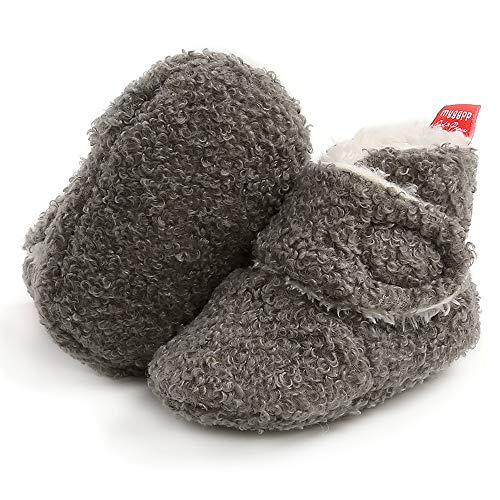 Image of SOFMUO Unisex Baby Girl Boy Slippers Lightweight Non-Slip Indoor Moccasins House Shoes Toddler Booties