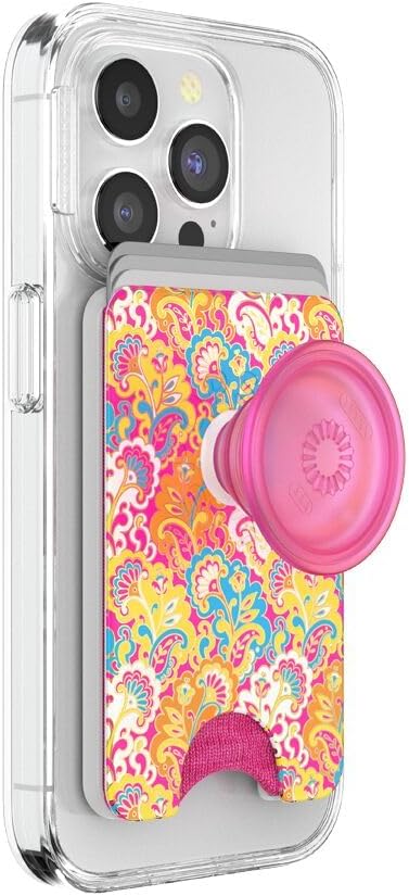 PopSockets Phone Wallet for MagSafe with Grip- Paisley Gaudy image 2