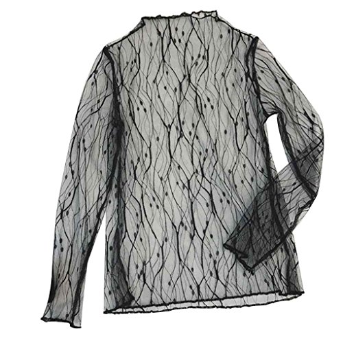 Fengyuanhong Frauen-Dame-Fashion bloße Ineinander greifen Hemd übersteigt lange Hülsen-beiläufige Verein Bluse innerhalb des Hemdes Cover