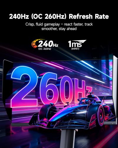 Image of KTC 24 Inch Gaming Monitor, 2K 240Hz (oc 260Hz) Monitor Fast IPS, 24M1