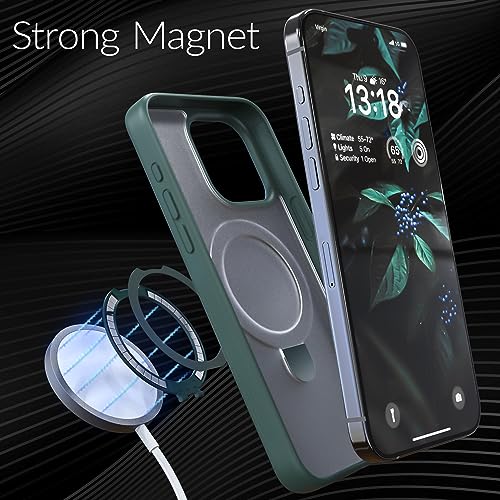 Crave Stand Case for iPhone 15 Pro Max, Compatible with MagSafe - Shockproof Protection Kickstand Case - Forest Green by Crave - Image 6