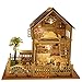 Rylai 3D Puzzles Wooden Handmade Miniature Dollhouse DIY Kit w/ Light -Paris Apartment Series Dollhouses accessories Dolls Houses With Furniture & LED & Music Box Best Birthday Gift for Women and Girls