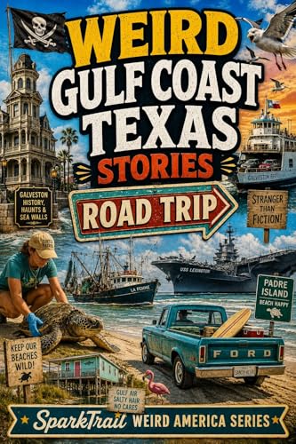 Weird Gulf Coast Texas Stories: A Road Trip Through Haunted Islands, Shrimp Towns, Mosquito Wars, Pirate Legends, Beach Chaos, and the Strangest Coastline ... (SparkTrail Weird America Series Book 17)