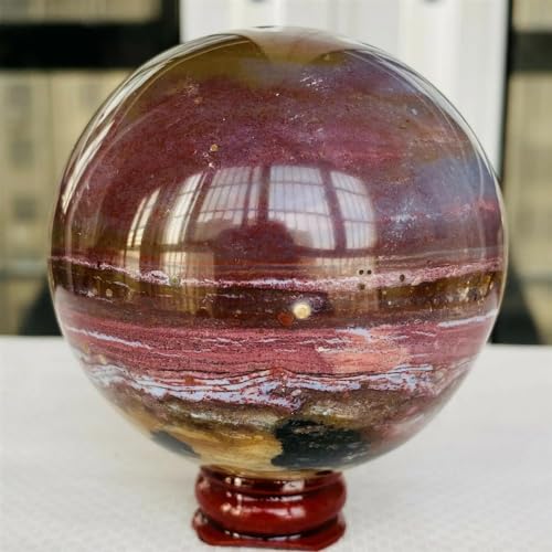 Stone Marine Jasper Sphere Polishend Quartz Crystal Ball (Size:60-70mm)