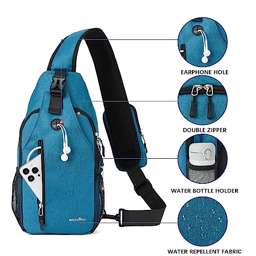 BOSTANTEN Sling Bag, Crossbody Backpack Shoulder Chest Bag for Men Women Travel Hiking Casual Daypack4