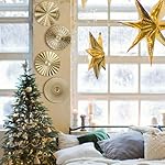 Hicarer 4 Pcs 12 Inch Metal Wall Art Decor Sunburst Hanging Metal Artwork Decor Wall Art Decorations for Home Living Room Office(Gold) - Image 4