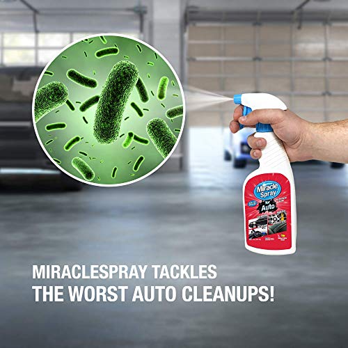 Miraclespray For Auto - All Purpose Super Cleaner For Car Interior And Exterior Detailing - Easy To Use On Upholstery Fabric - Leather, Plastic, Rubber, Vinyl - (16 Oz) #TOP2