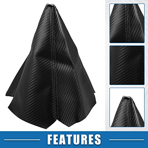 A Absopro Car Shift Boot Cover Universal Gear Shift Knob Boot Dust Cover Pvc Pu Black #TOP3