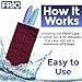 FRIO Cooling Wallet - Insulin Cooler for 45+ Hours of Stress Free On The Go - Burgundy - Duo