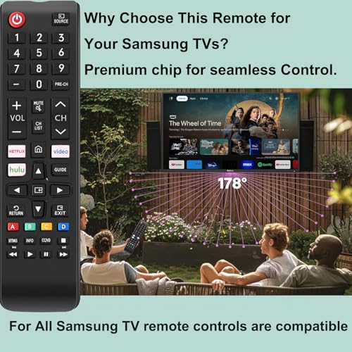 Image of EONCHARM Universal Remote Control for All Samsung TV Compatible with All Samsung LCD LED HDTV 3D Smart TVs Models