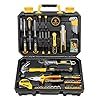 DEKOPRO 100 Piece Tool Set Home Repair Tool Kit,Plastic Tool Box Storage with General Household Hand Tool Kit