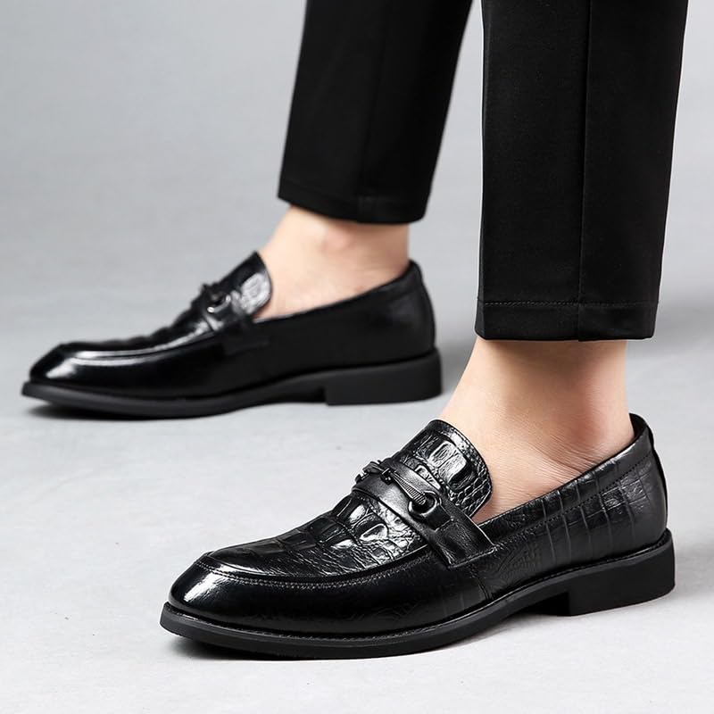 Men's Classic Retro Casual Business Casual Derby Shoes Mens Modern Slip On Oxfords Men Fashion Dress Sneakers4