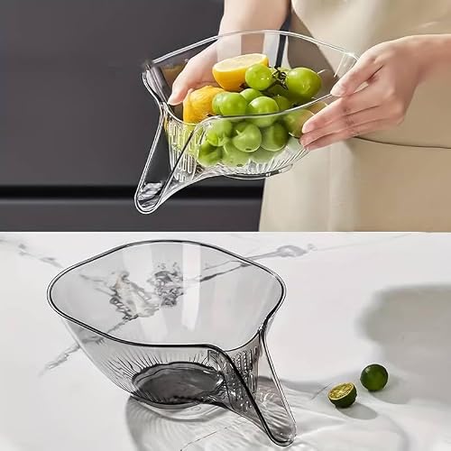 23cm SPOUT Colander -Pasta Drainer, Wash Fruit & Veg, PULSES & Bean Washing Basket, Strainer Basket, Sieve & Serve (23cm SPOUT Strainer)