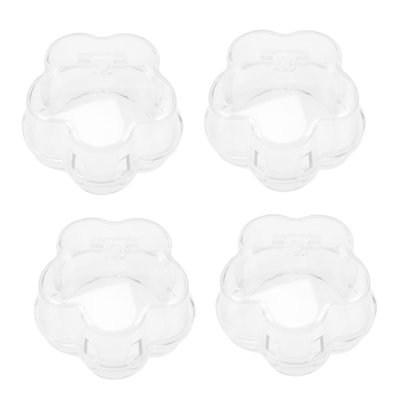 KOCKSHION 4Pcs Safety Gas Knob Covers Transparent Gas Stove Knob Guards for Proofing Easy Adult Access Reliable Oven Safety Protection