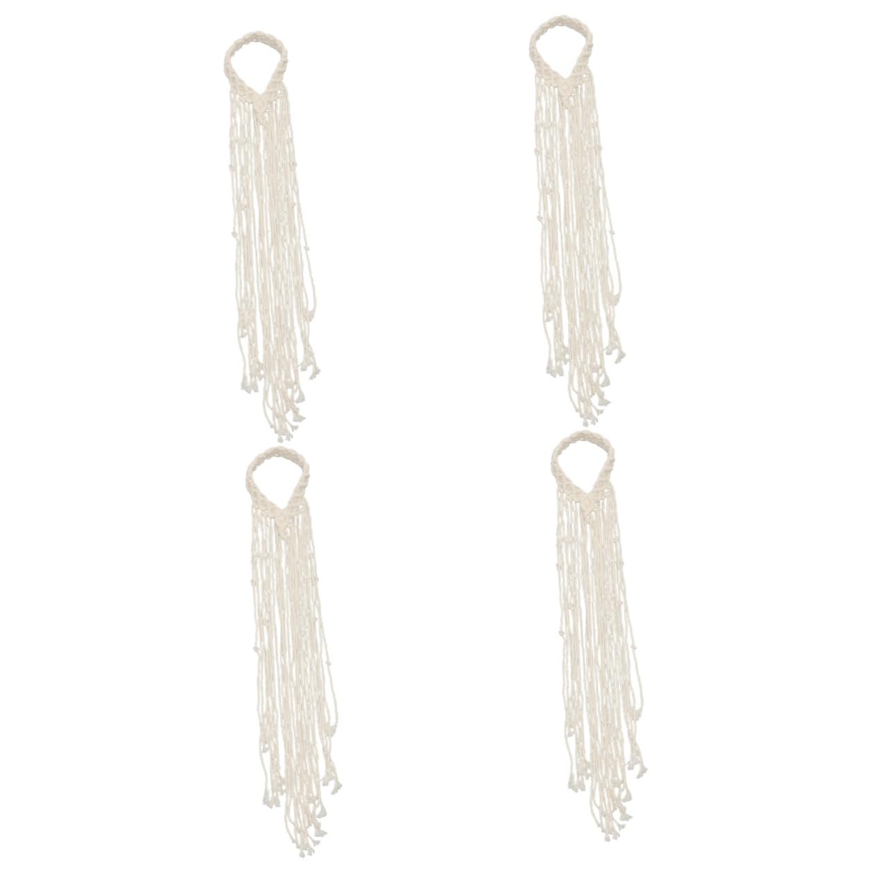 Abaodam 4stücke Braut Haarschmuck Macrame Stirnband Aus Baumwollseil Handgefertigtes Boho-haaraccessoire Für Damen Und Mädchen Für Hochzeiten Und Besondere Anlässe
