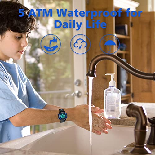 A Alps SKM1266-BLUE-1 Digital Watch With Rubber Band For Kids thumb #5