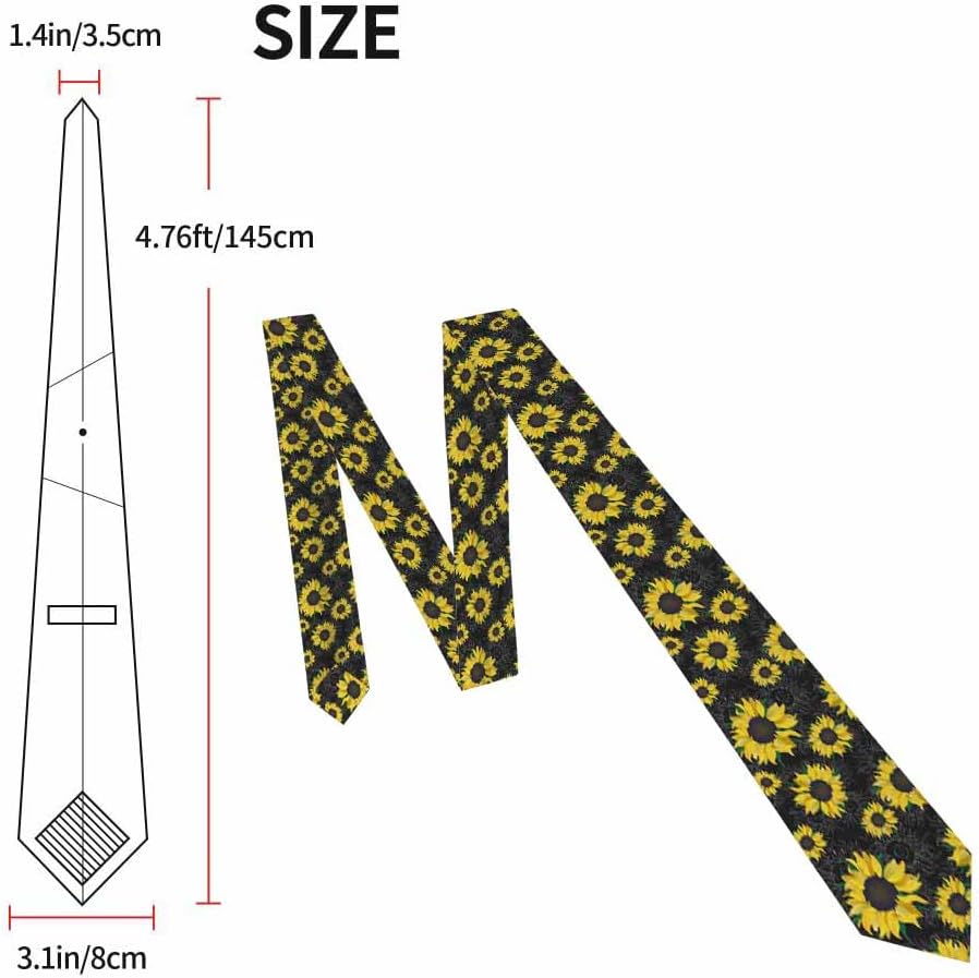 Yekiua Geometric Square Shaped Men's Tie