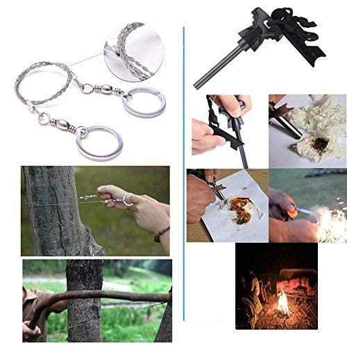 Fishing Gifts Christmas Birthday Gifts for Men Him Dad Boyfriend, Survival Gear Kit 11 in 1 Molle Pouch EDC Survival Bag, Multitool for Camping, Hiking,Trekking Wild Adventure Earthquake - Thumbnail 7