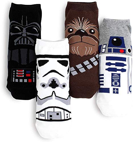 Everyoneluvsit Star Wars Socks Collection, 4 pares, corte bajo,