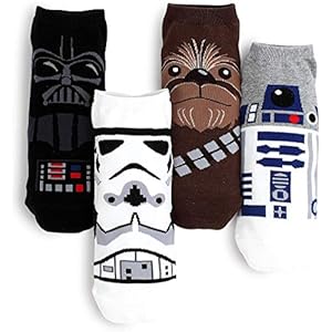 Star Wars Socks Collection, 4 Pairs, Low-Cut, One Size Fits All