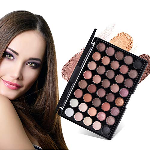 MAEPEOR Eyeshadow Palette Glitter Matte Shimmer Eye Shadow Powder Long Lasting Waterproof Makeup