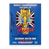 Exclusive Memorabilia Sir Geoff Hurst Signed 1966 World Cup Programme