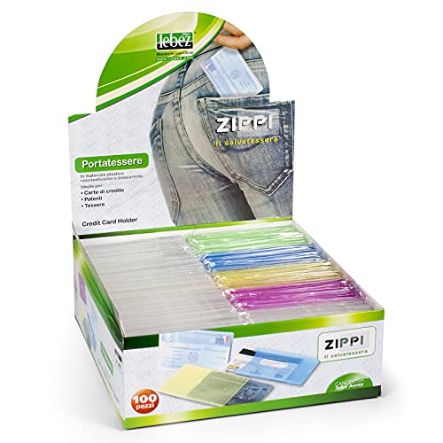 Porte cartes de visite Lebez 3140 gris et transparent pour bureau