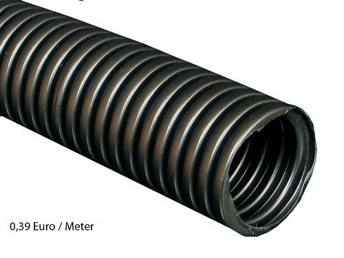 100m M25 Kopos 25mm Kabelschutzrohr Elektrorohr Installationsrohr Wellrohr flexibel schwarz UV beständig mit Zugdraht