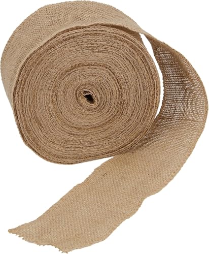 Premium 10-Yard Natural Jute Burlap Ribbon Roll - 3 Inch Wide for DIY Crafts, Weddings, and Holiday Decor 6 Premium 10-Yard Natural Jute Burlap Ribbon Roll - 3 Inch Wide for DIY Crafts, Weddings, and Holiday Decor - Image 5