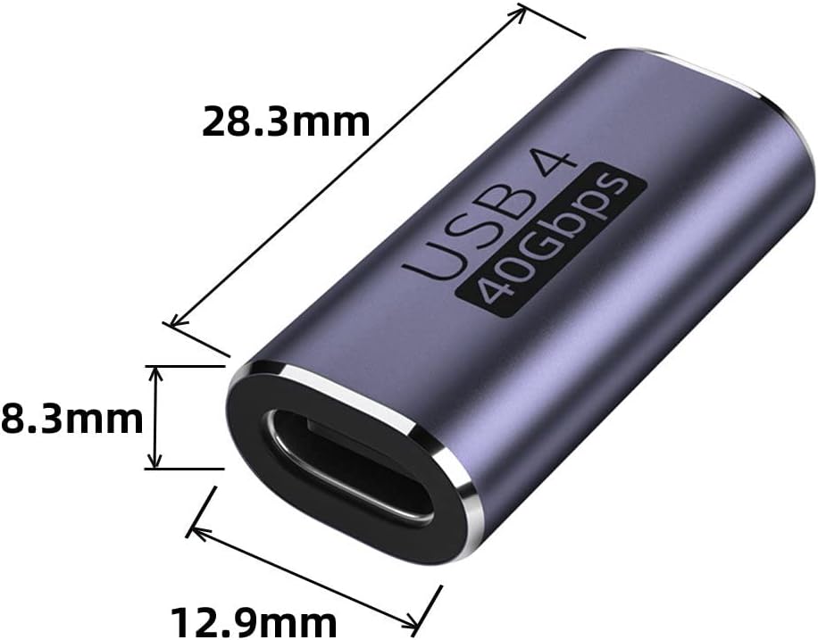 CY USB4 Type C Female to Female 100W Power 40Gbps Data 8K Video Extender Adapter for USB4.0 image 4