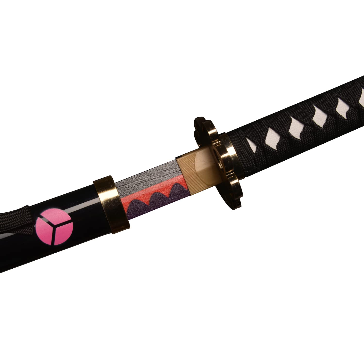 Kljhld Cosplay di Bambù Anime Spada - Set di Tre Pezzi Roronoa Zoro Katana: Shusui, Wado Ichimonji e Sandai Kitetsu - 103 cm/40 Pollici