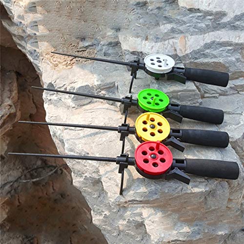 JHYS Angelausrüstung, 1 STÜCKE Langlebig EIS Winter Angelrute mit Rolle Tragbare Angelruten Pole Outdoor Sport… – Bild 6