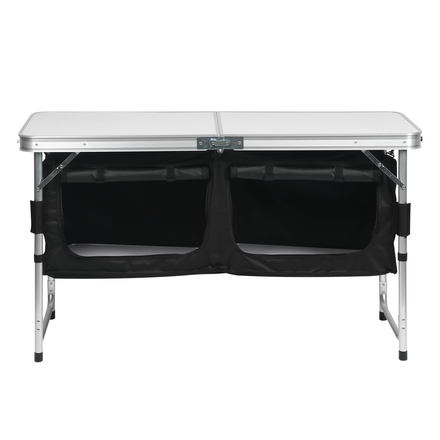 Campingküche,Outdoor Camping Küche,Schnell auf- und abgebaut Camping Schrank, Ink. Camping Möbel | Outdoor Camping Küche| mit Aluminiumgestell | Faltschrank,600D Schwarz